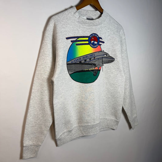 Alaska Airlines(アラスカ航空) × ONEITA POWER-SWEATS USA製 スウェット M