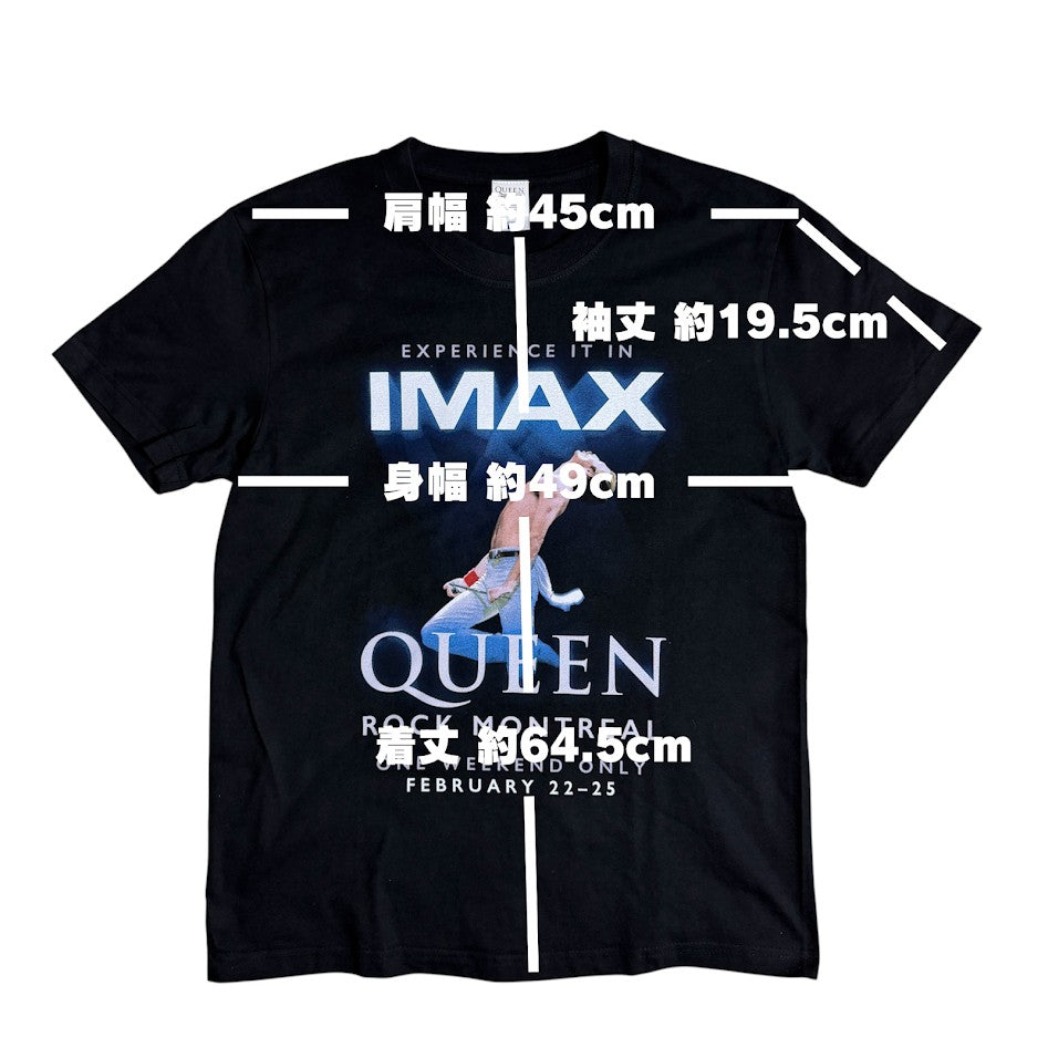 QUEEN(クイーン) ROCK MONTREAL IMAX 2024 オフィシャルTシャツ ブラック M