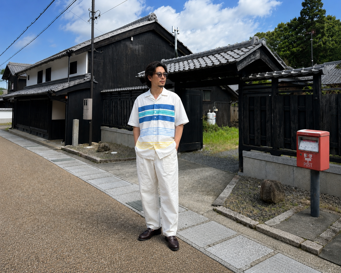 IZOD 半袖ボーダーシャツ｜夏の風をまとう一枚