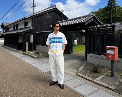 IZOD 半袖ボーダーシャツ｜夏の風をまとう一枚