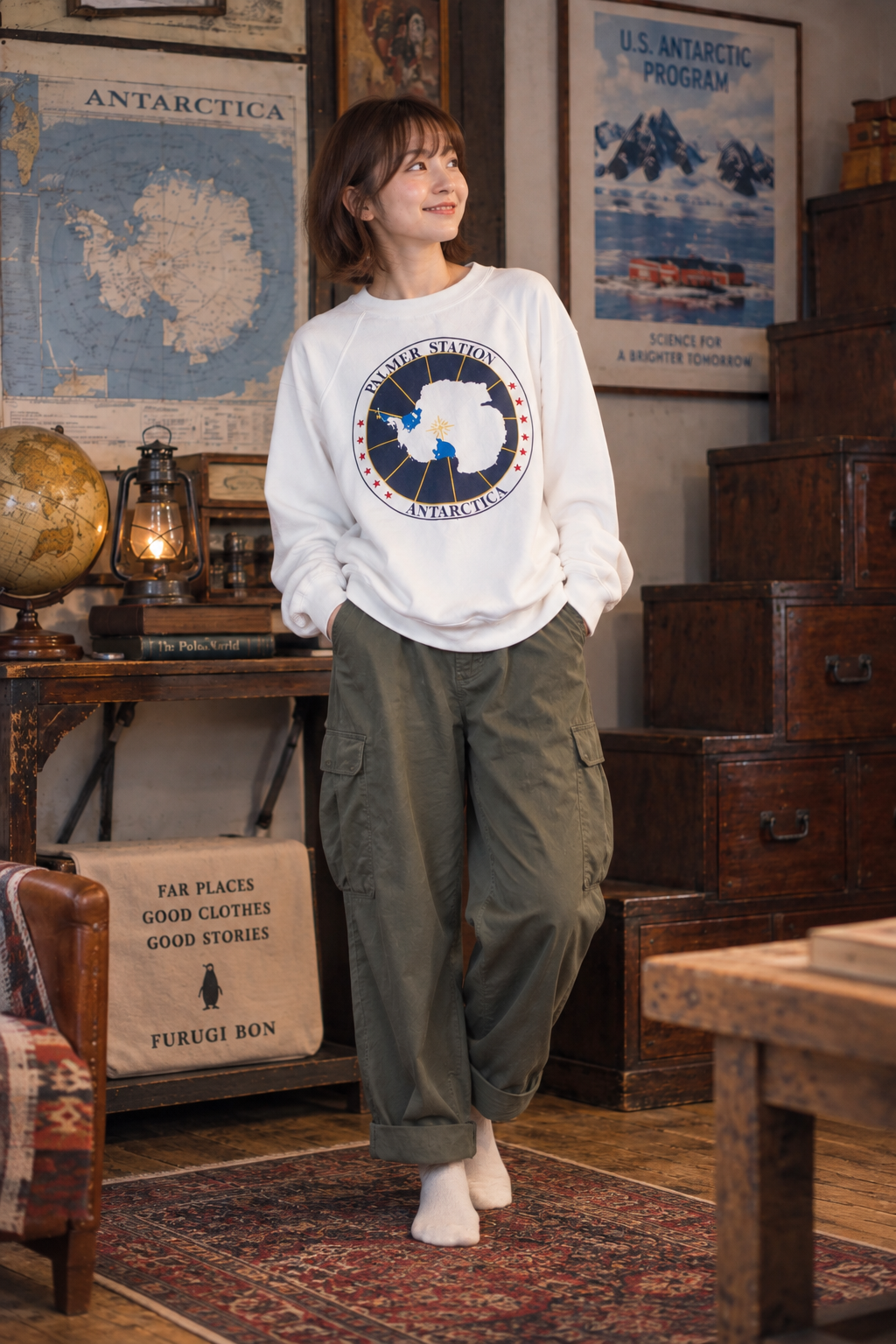 PALMER STATION ANTARCTICA USA製 ヴィンテージスウェット 80s頃