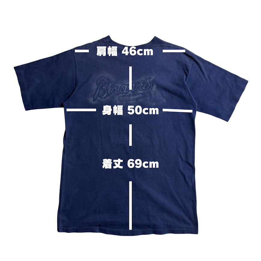 1994 Atlanta Braves フェードTシャツ USA製｜MLB公式ライセンス