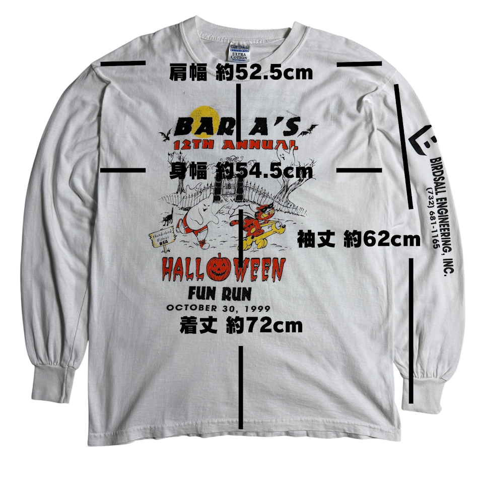 1999 BAR A’S Halloween Fun Run ロングスリーブ ハロウィーンTシャツ / Gildan Ultra Cotton