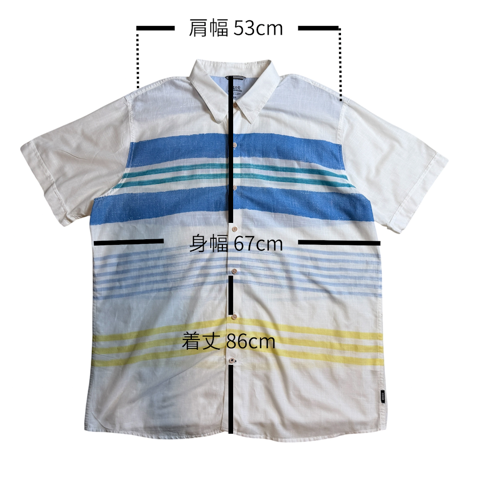 IZOD 半袖ボーダーシャツ｜夏の風をまとう一枚