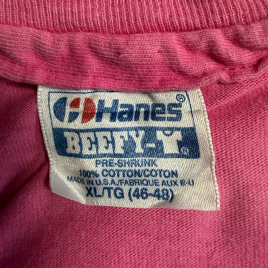 90s Hanes BEEFY-T “Seattle Washington” スーベニアTシャツ USA製 ピンク XL