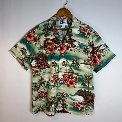 🌺Made in Hawaii🌺 RJC ハワイアンシャツ アロハシャツ コットン100% Lサイズ