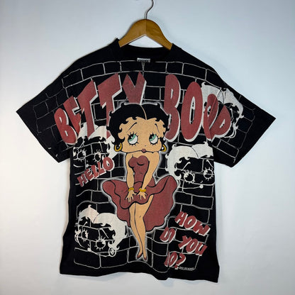 BETTY BOOP オールオーバープリント Tシャツ｜前後プリント・TULTEXボディ・Lサイズ