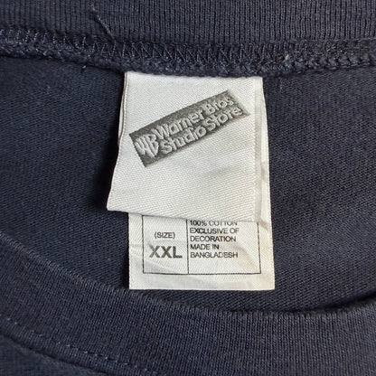 ⭐️1999年 Warner Bros. Studio Store 刺繍ポケットTシャツ｜ルーニー・テューンズ タズ＆バッグス・バニー オフィシャル XXLサイズ