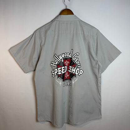 USA製 Red Kap（レッドキャップ） Hollywood Cross Speed Shop ワークシャツ サイズM
