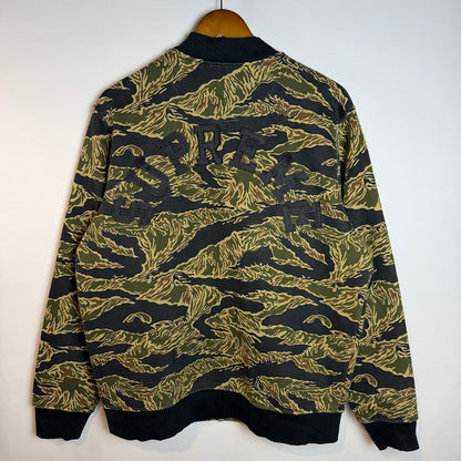 Supreme × Champion 2015 FW Snap Front Sweat｜タイガーカモ スナップジャケット M