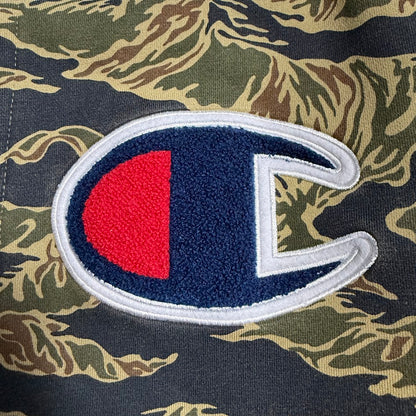 Supreme × Champion 2015 FW Snap Front Sweat｜タイガーカモ スナップジャケット M