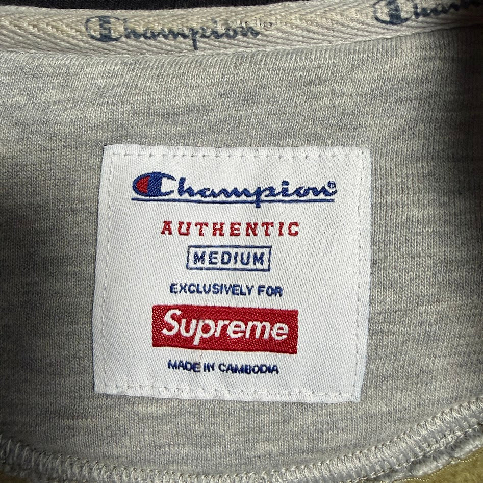 Supreme × Champion 2015 FW Snap Front Sweat｜タイガーカモ スナップジャケット M
