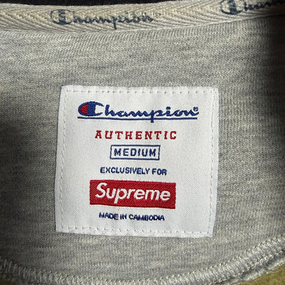 Supreme × Champion 2015 FW Snap Front Sweat｜タイガーカモ スナップジャケット M