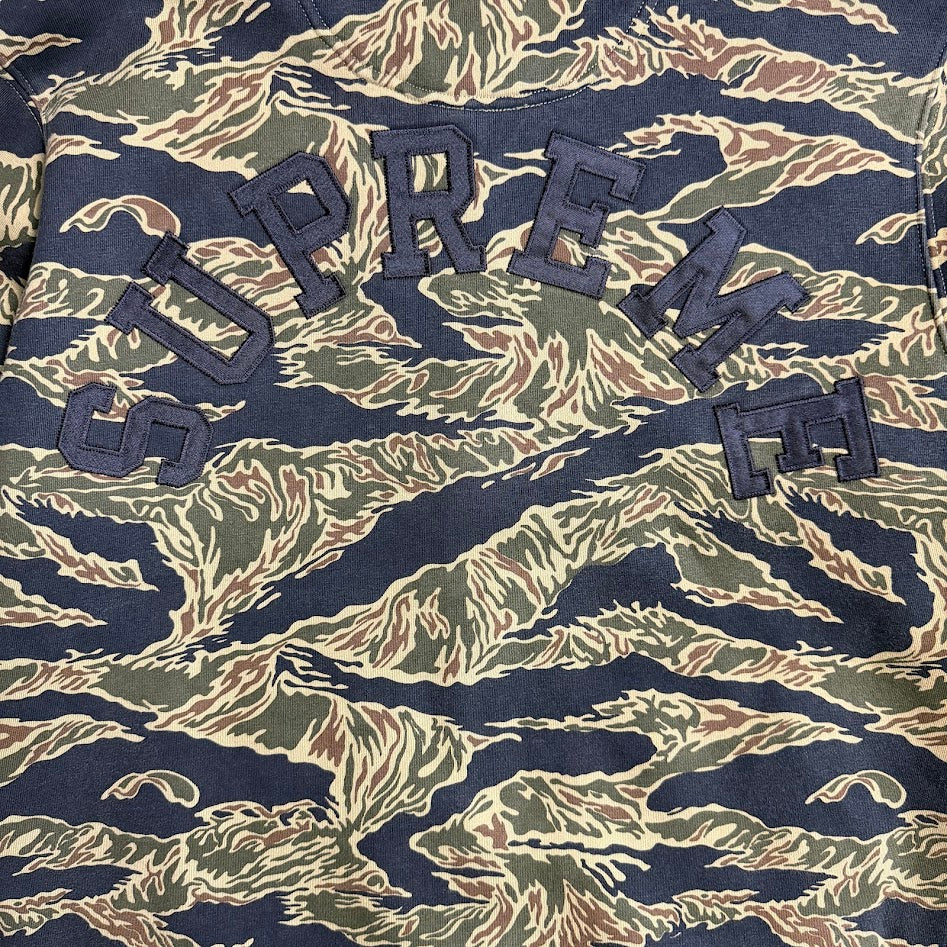 Supreme × Champion 2015 FW Snap Front Sweat｜タイガーカモ スナップジャケット M
