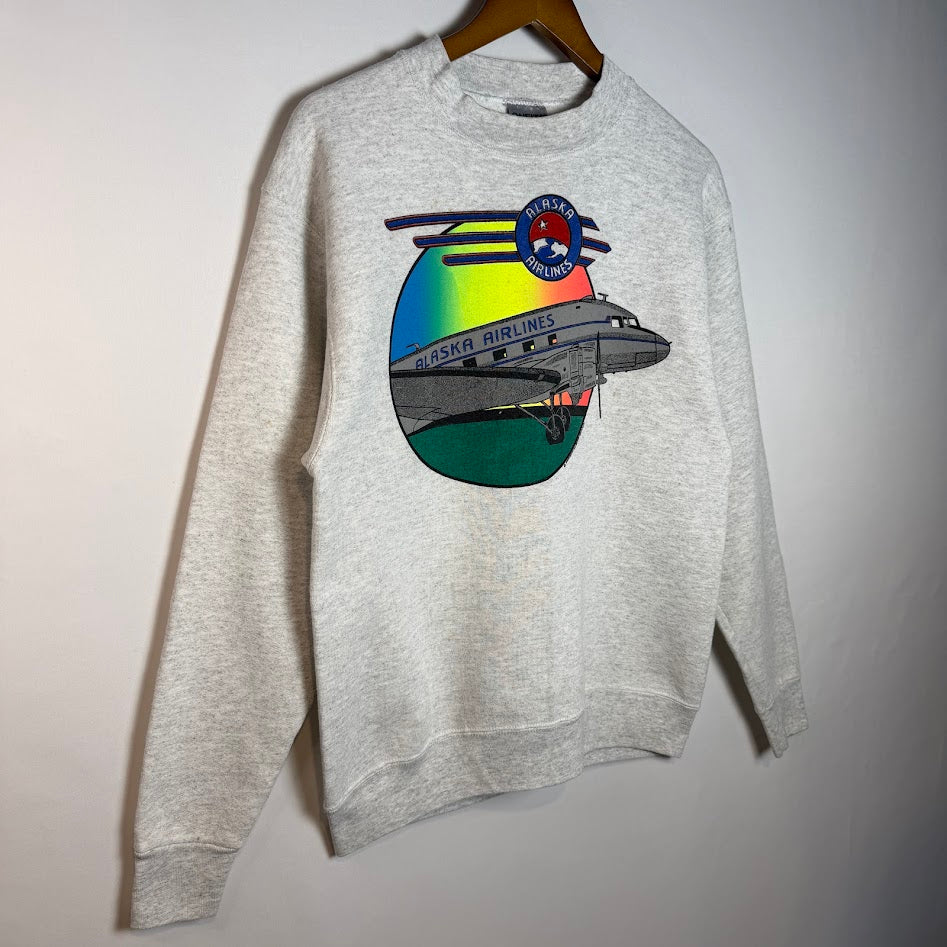 Alaska Airlines（アラスカ航空） × ONEITA POWER-SWEATS USA製 スウェット M