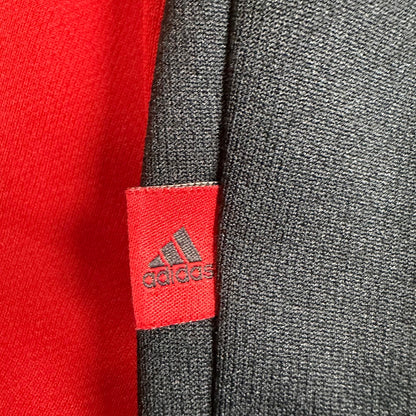 adidas 2008 韓国製 星柄 トラックジャケット｜レッド×ブラック｜100（L相当）