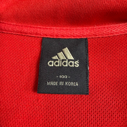 adidas 2008 韓国製 星柄 トラックジャケット｜レッド×ブラック｜100（L相当）