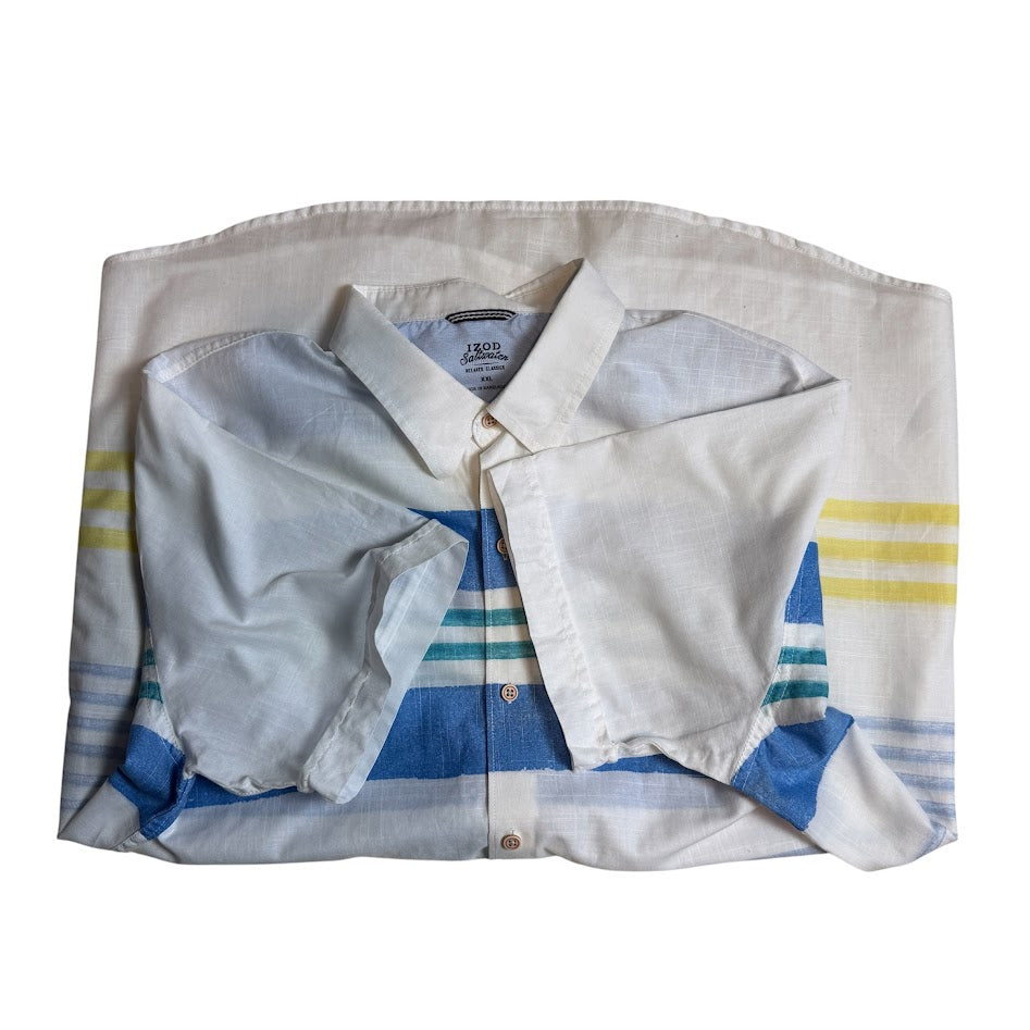 IZOD 半袖ボーダーシャツ｜夏の風をまとう一枚