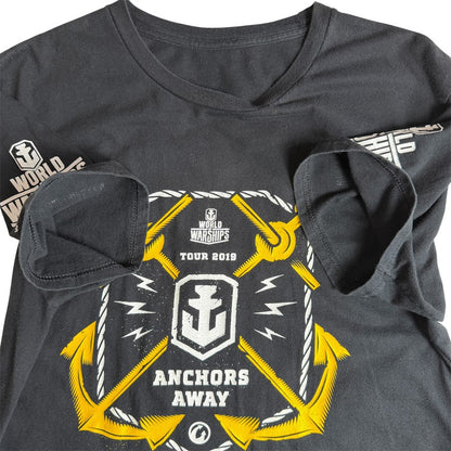 ⭐️美品⭐️WORLD OF WARSHIPS TOUR 2019 公式Tシャツ アンカープリント ブラック