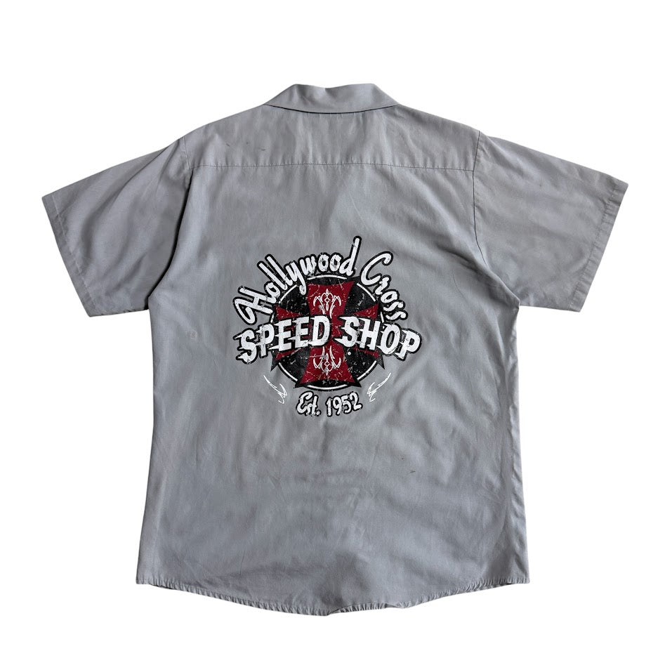 USA製 Red Kap（レッドキャップ） Hollywood Cross Speed Shop ワークシャツ サイズM