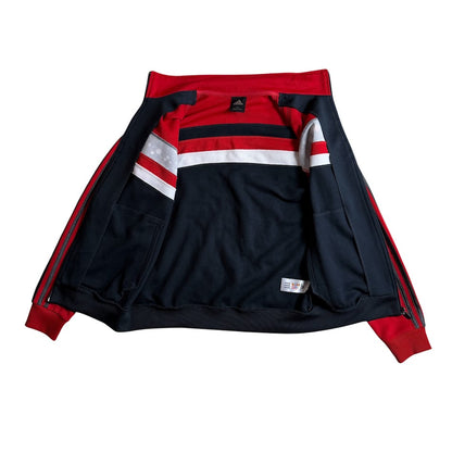 adidas 2008 韓国製 星柄 トラックジャケット｜レッド×ブラック｜100（L相当）