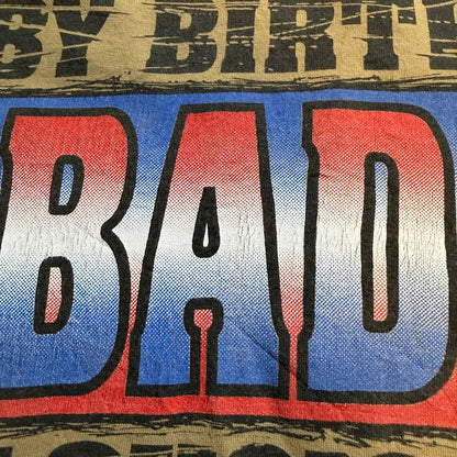 ⭐️USA製⭐️ BAD BOY バックプリントTシャツ ベージュ Made in USA 100%コットン Lサイズ