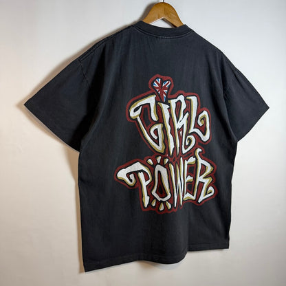 90s Betty Boop WORLD 1998 両面プリント Tシャツ ブラック フェード USAカルチャー