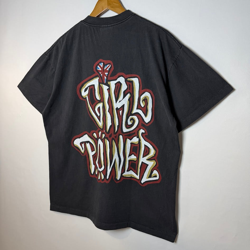 90s Betty Boop WORLD 1998 両面プリント Tシャツ ブラック フェード USAカルチャー