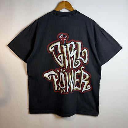 90s Betty Boop WORLD 1998 両面プリント Tシャツ ブラック フェード USAカルチャー