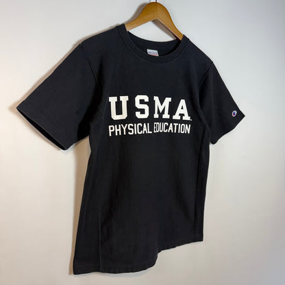 Champion Reverse Weave USMA PHYSICAL EDUCATION Tシャツ｜ヘビーウェイト ブラック Lサイズ
