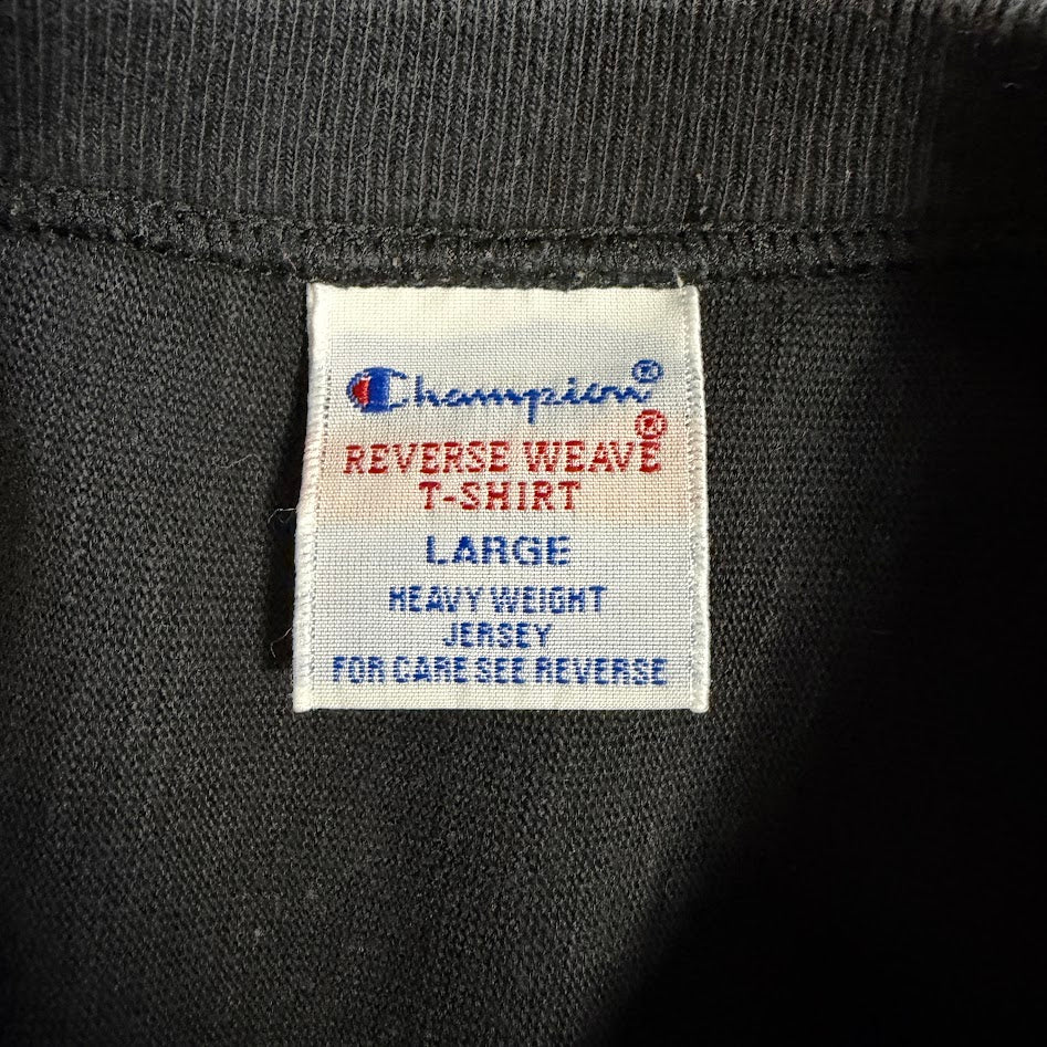 Champion Reverse Weave USMA PHYSICAL EDUCATION Tシャツ｜ヘビーウェイト ブラック Lサイズ
