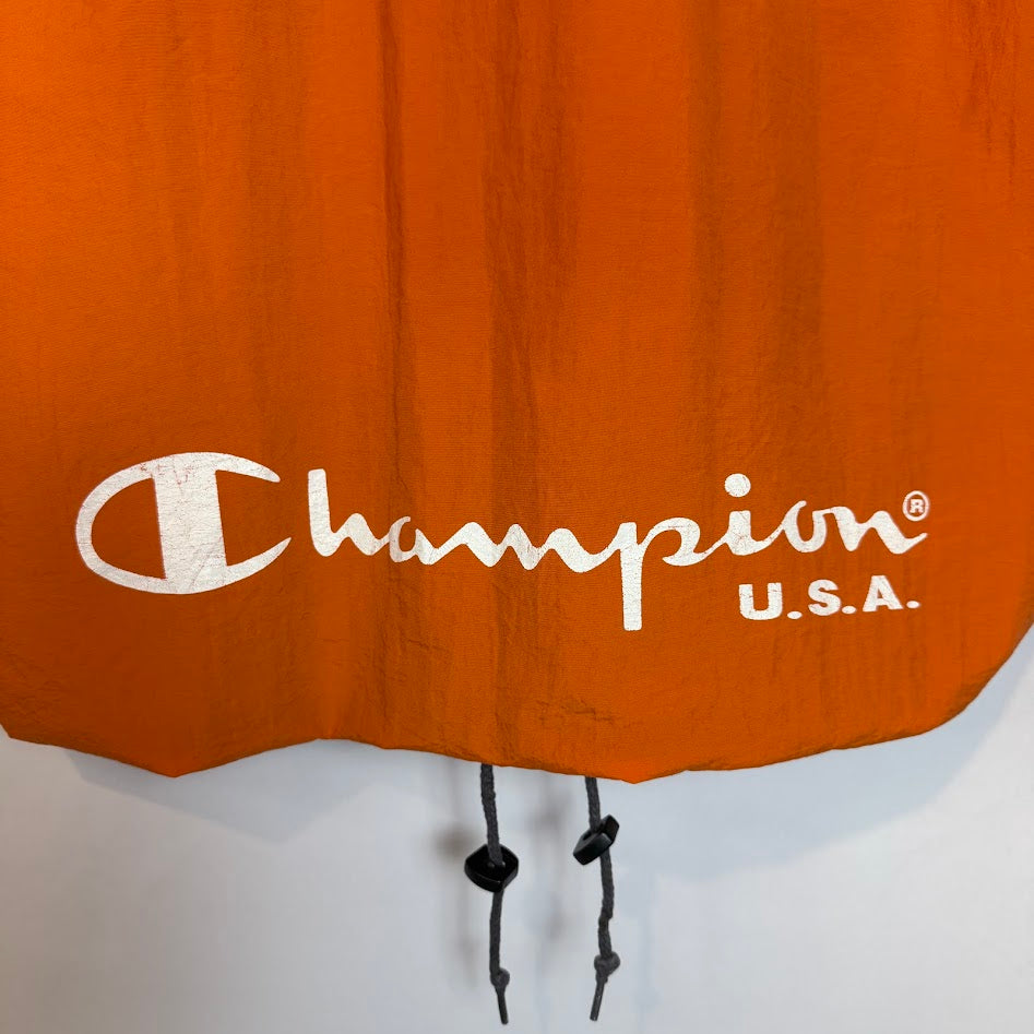 ⭐️美品⭐️ Champion U.S.A. ナイロンメッシュベスト オレンジ アウトドアベスト Lサイズ