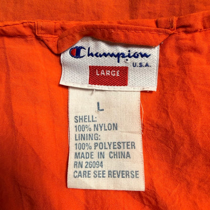 ⭐️美品⭐️ Champion U.S.A. ナイロンメッシュベスト オレンジ アウトドアベスト Lサイズ