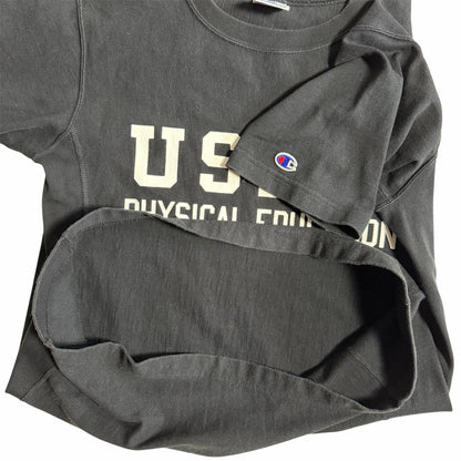 Champion Reverse Weave USMA PHYSICAL EDUCATION Tシャツ｜ヘビーウェイト ブラック Lサイズ