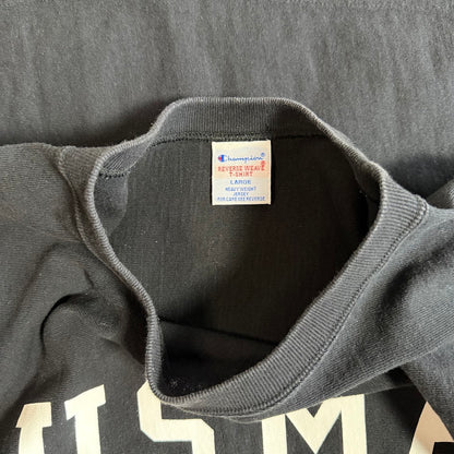 Champion Reverse Weave USMA PHYSICAL EDUCATION Tシャツ｜ヘビーウェイト ブラック Lサイズ