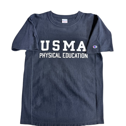 Champion Reverse Weave USMA PHYSICAL EDUCATION Tシャツ｜ヘビーウェイト ブラック Lサイズ