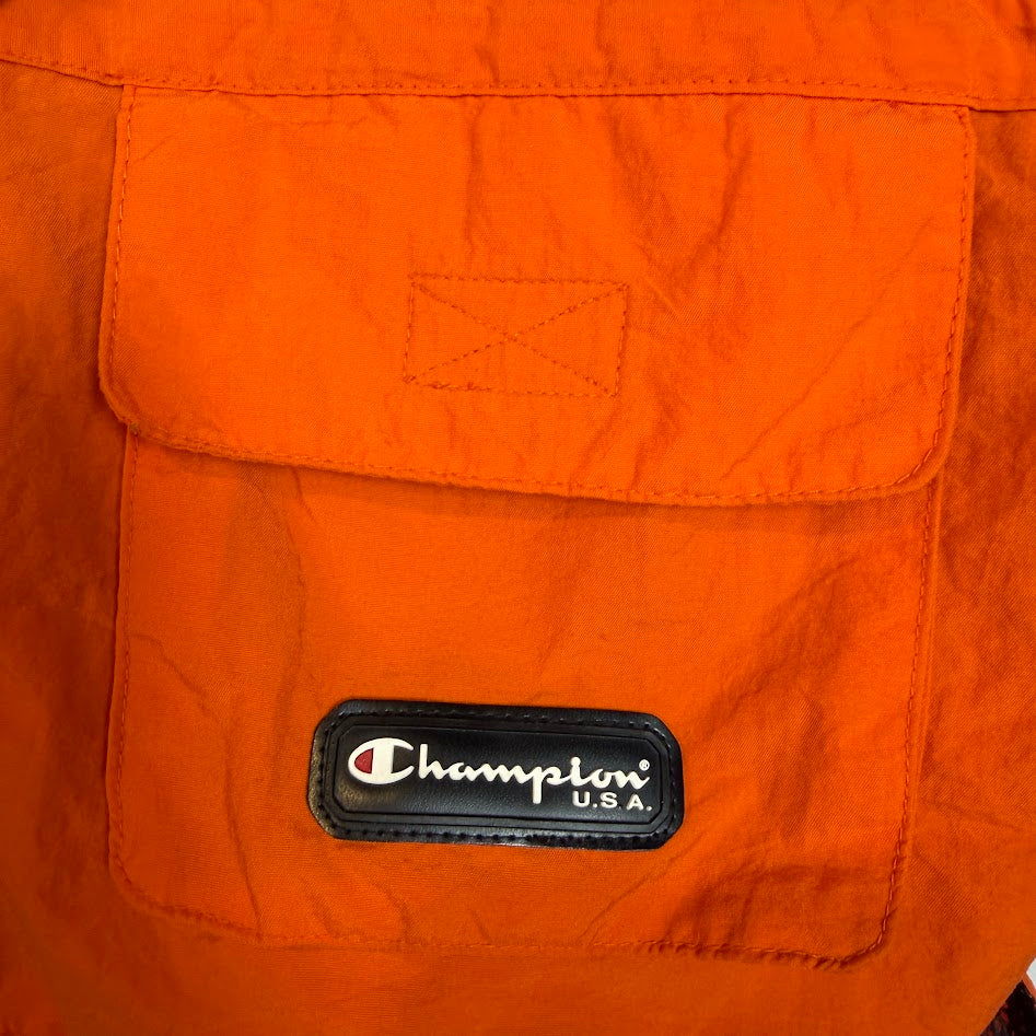 ⭐️美品⭐️ Champion U.S.A. ナイロンメッシュベスト オレンジ アウトドアベスト Lサイズ