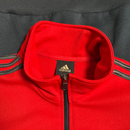 adidas 2008 韓国製 星柄 トラックジャケット｜レッド×ブラック｜100（L相当）