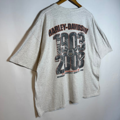 Harley-Davidson 105th Anniversary 2008 両面プリント Tシャツ BRASADOボディ