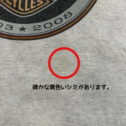 Harley-Davidson 105th Anniversary 2008 両面プリント Tシャツ BRASADOボディ