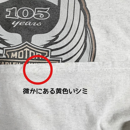 Harley-Davidson 105th Anniversary 2008 両面プリント Tシャツ BRASADOボディ