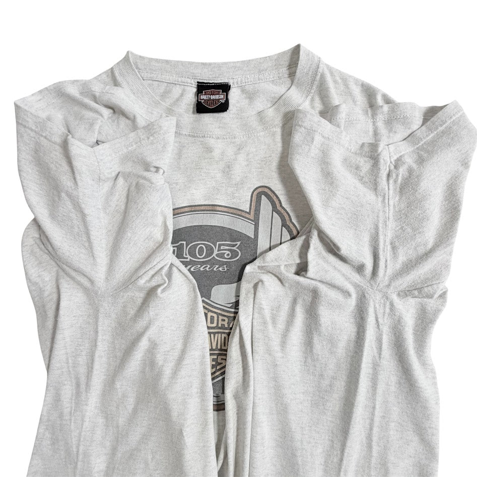 Harley-Davidson 105th Anniversary 2008 両面プリント Tシャツ BRASADOボディ