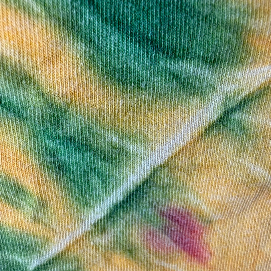 90s ONEITA JAMAICA タイダイ刺繍Tシャツ｜ラスタカラー コットン100% L