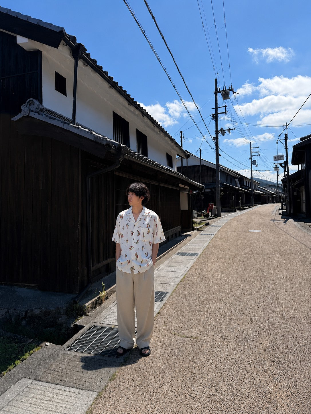 Kaluluwa Hawaiian Style ルアー総柄 レーヨン オープンカラーシャツ XL ホワイト 古着