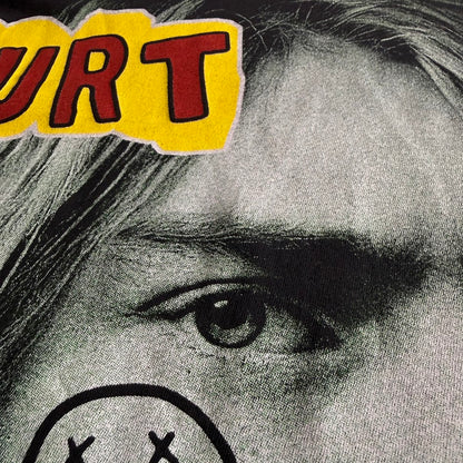 Kurt Cobain「GRUNGE IS NOT DEAD」ブートレグデザインTシャツ L ブラック