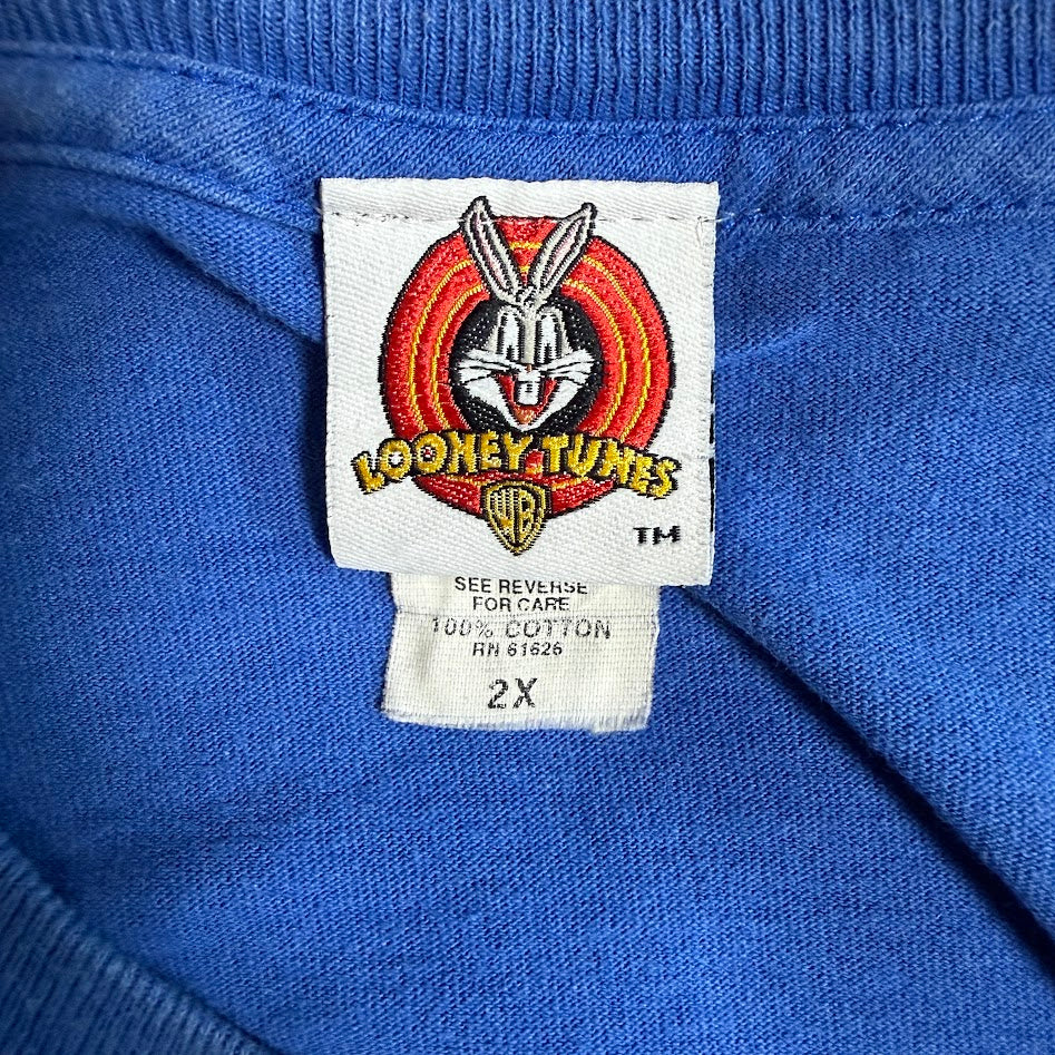 90s Looney Tunes タズ バイカー Tシャツ Made in USA｜BRAZOS Sportswear 2XL