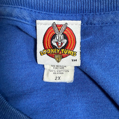 90s Looney Tunes タズ バイカー Tシャツ Made in USA｜BRAZOS Sportswear 2XL