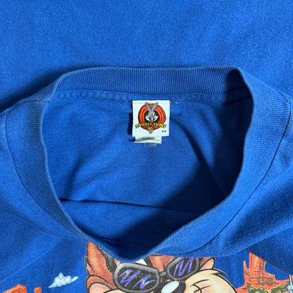 90s Looney Tunes タズ バイカー Tシャツ Made in USA｜BRAZOS Sportswear 2XL