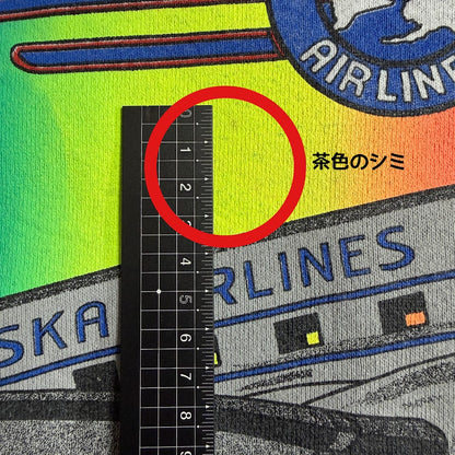Alaska Airlines（アラスカ航空） × ONEITA POWER-SWEATS USA製 スウェット M