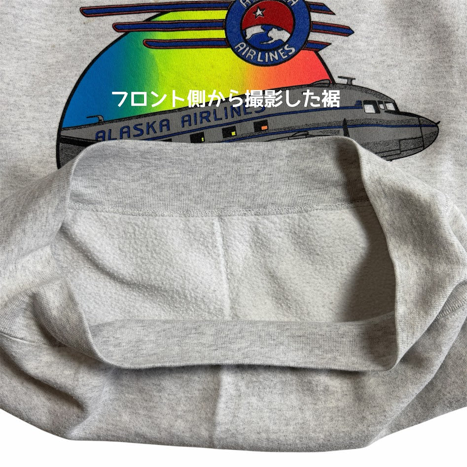 Alaska Airlines（アラスカ航空） × ONEITA POWER-SWEATS USA製 スウェット M